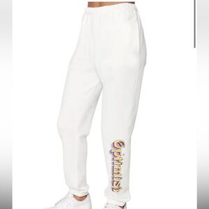 NWT SPIRITUAL GANGSTER OPTIMIST LAGUNA SWEATPANT IN CREAM SZ SMALL